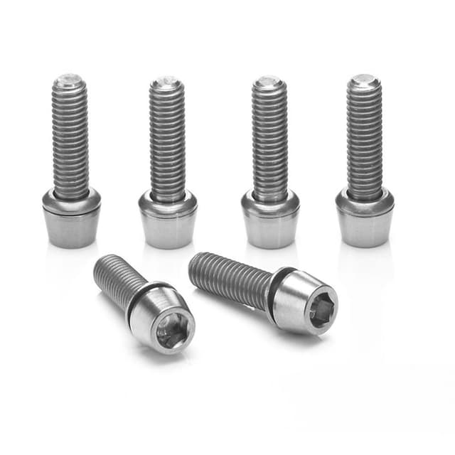 Ritchey C220 Stem Bolts M4 Steel Pack of 6 Silver