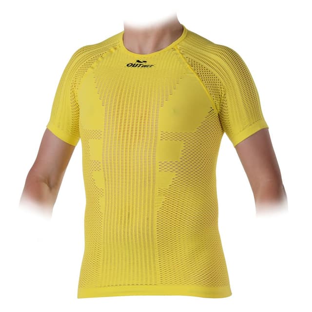 Outwet Altergocolor2 Light Short Sleeve Base Layer fluorescent Yellow