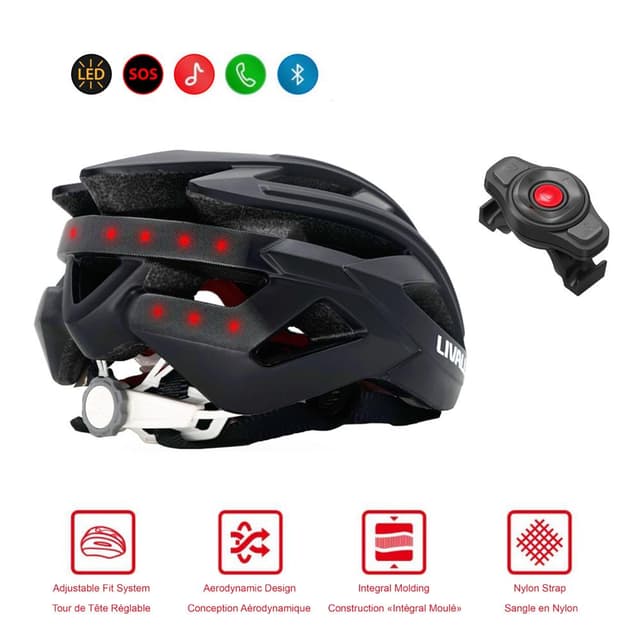 Livall BH60SE Smart and Safe Cycling Helmet Bluetooth Black