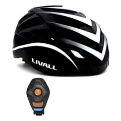 Livall BH62 Smart and Safe Cycling Helmet Bluetooth Black White