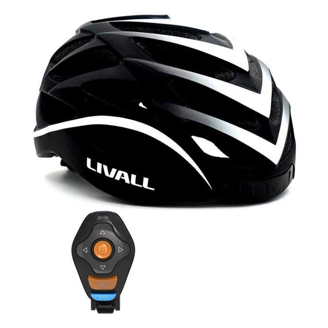 Livall BH62 Smart and Safe Cycling Helmet Bluetooth Black White