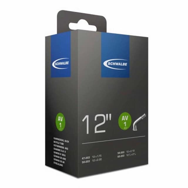 Schwalbe AV1 Inner Tube 12"  Schrader 45 Degree Valve - ETRTO 47/62-203