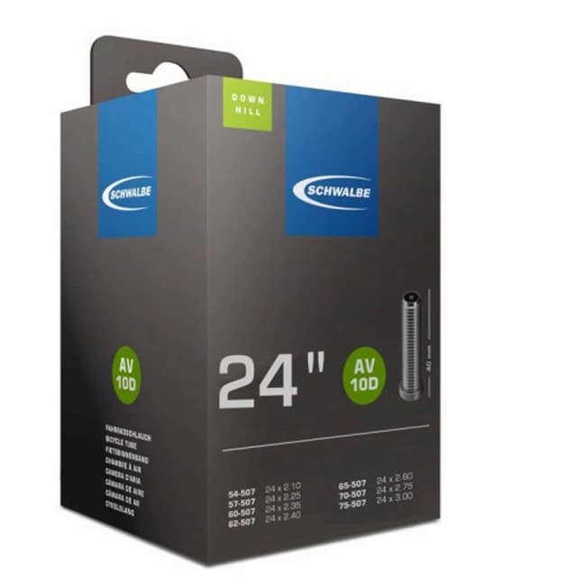 Schwalbe DownHill AV10D  Inner Tube 24x2.10/3.00 Schrader - ETRTO 54/75-507