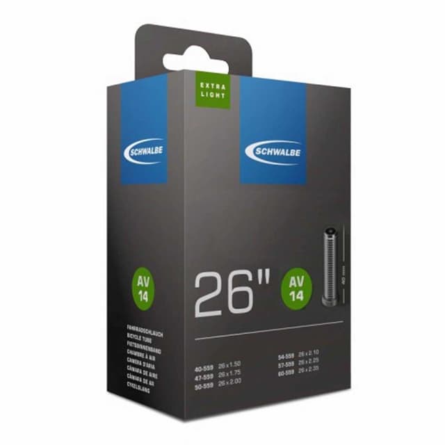 Schwalbe AV14 Extralight Inner Tube 26x1.50/2.35 Schrader - ETRTO 40/60-559