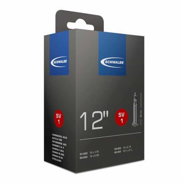 Schwalbe SV1 Inner Tube 12x1.75/2.10 Presta 40mm - ETRTO 47/62-203