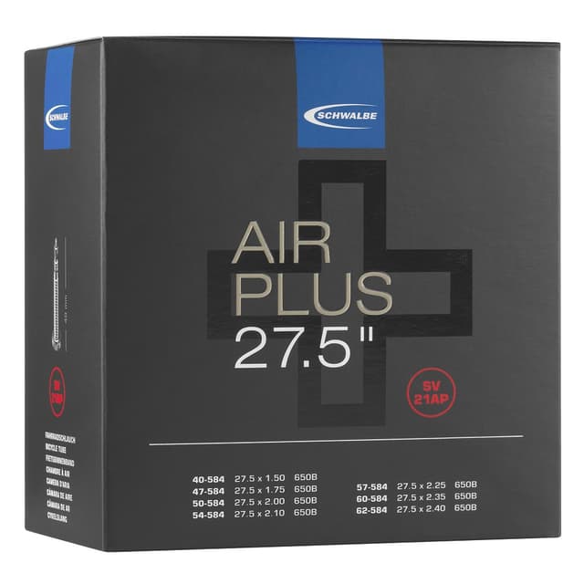 Schwalbe SV21 AIR PLUS Inner Tube 27.5x1.50/2.40 Presta 40mm - ETRTO 40/62-584