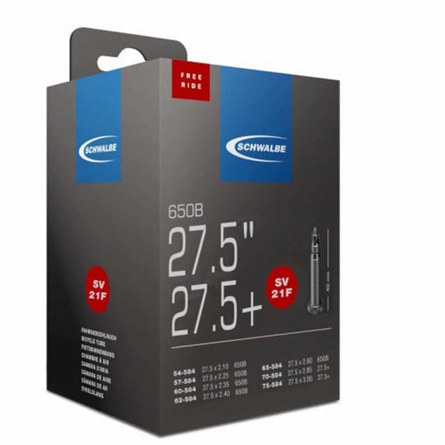 Schwalbe FreeRide SV21F Inner Tube 27.5x2.10/3.00 27.5+ 650B MTB Presta 40mm - ETRTO 54/75-584