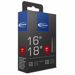 Schwalbe SV4 16-18" Inner Tube 16x1.10/1.40 18x1.10/1.35 Presta 40mm - ETRTO 28/37-340/355