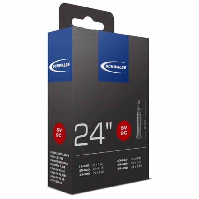 Schwalbe SV9C  Inner Tube 24"  Presta 40mm - ETRTO 18/28-520