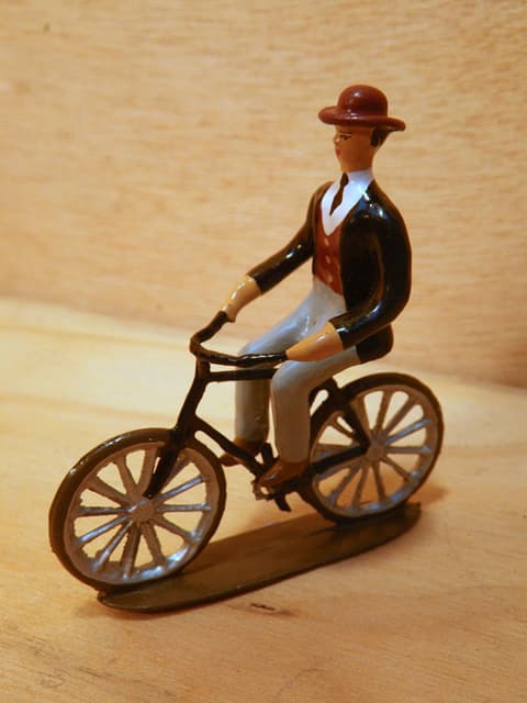 CBG Mignot Model Cyclist 1900 Man on a Bike