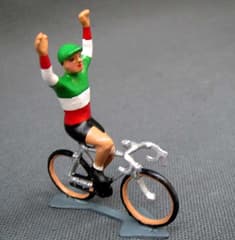 CBG Mignot Model Cyclist Italian Champion Jersey with Raised Arms