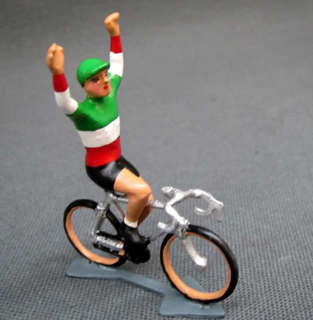 CBG Mignot Model Cyclist Italian Champion Jersey with Raised Arms