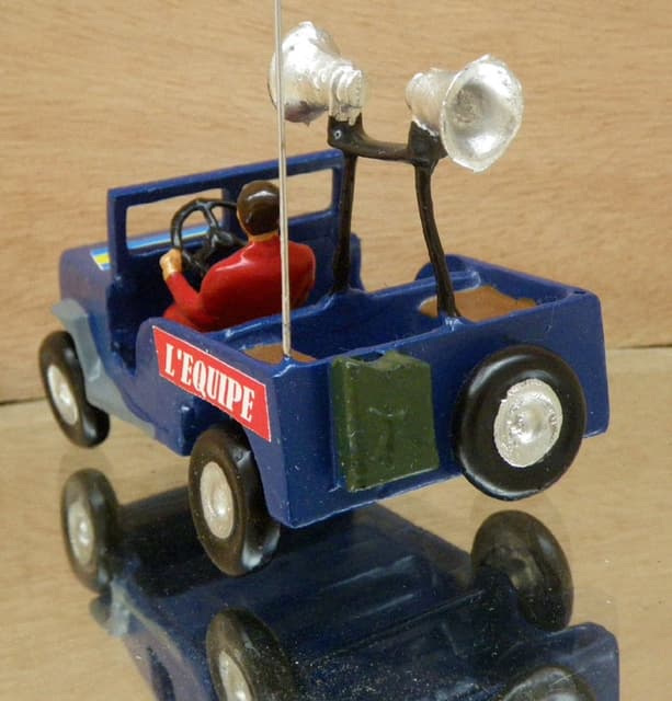 CBG Mignot Model Blue Jeep Tour de France Vehicles