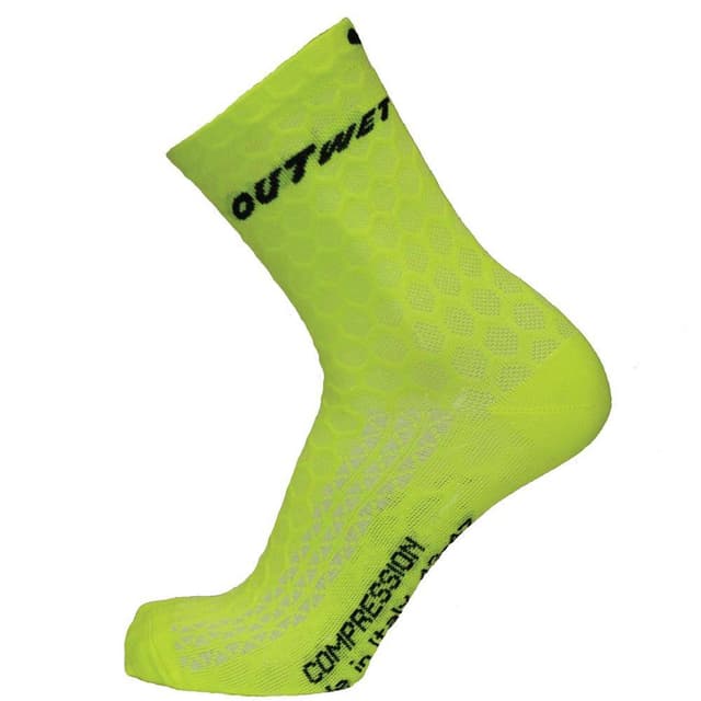 Outwet Compression Socks Half Calf Fluorescent Yellow