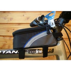 Roswheel Bike Frame Bag for Smart Phone Blue Stripe Small