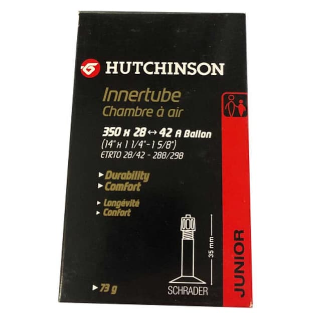 Hutchinson Standard Inner Tube 350x28/42 14x1 1/4 to 1 5/8 Schrader 35mm ETRTO 28/42-288/298