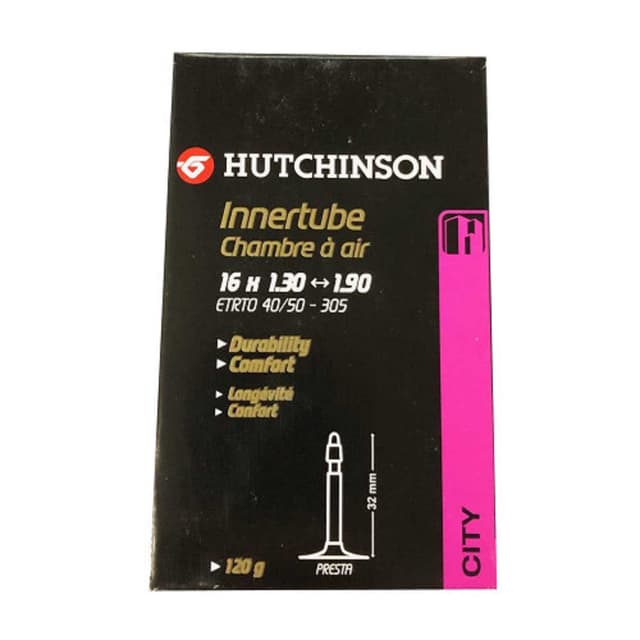 Hutchinson Standard Inner Tube 16x1.30/1.90 Presta 32mm ETRTO 40/50-305