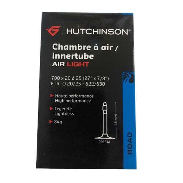 Hutchinson Air Light Inner Tube 700x20/25 Presta 48mm ETRTO 20/25-622/630