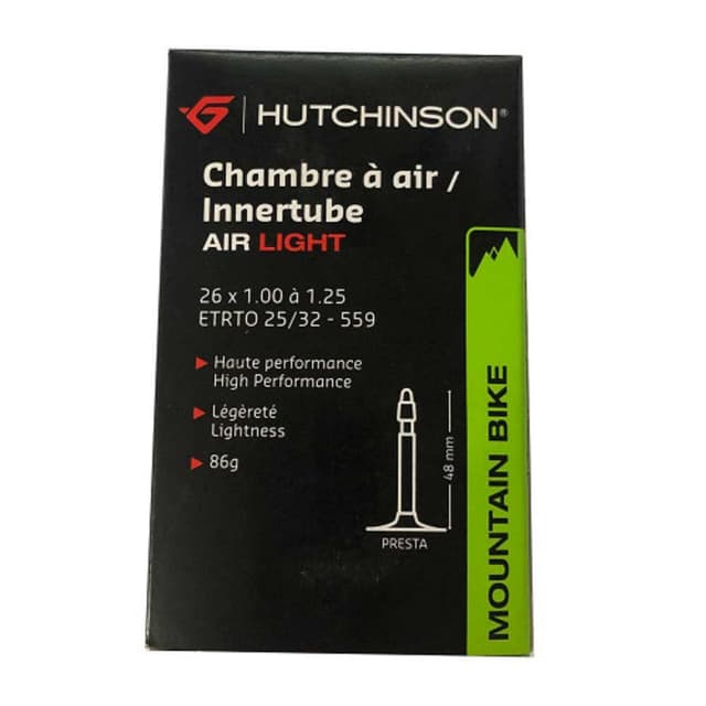 Hutchinson Air Light Inner Tube 26x1.00/1.25 Presta 48mm ETRTO 25/32-559