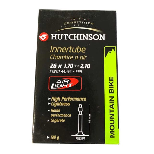 Hutchinson Air Light Inner Tube 26x1.70/2.10 Presta 48mm ETRTO 44/54-559
