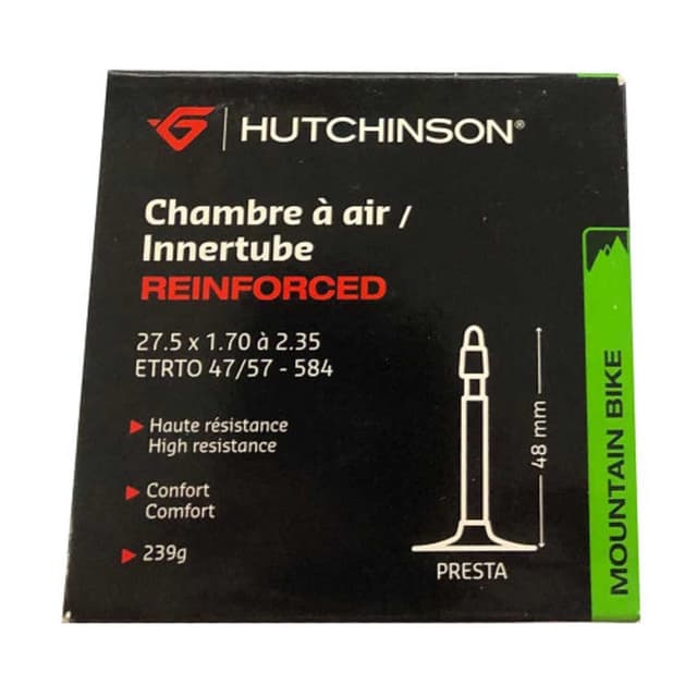 Hutchinson Reinforced Inner Tube 27.5x1.70/2.35 Presta 48mm ETRTO 47/57-584