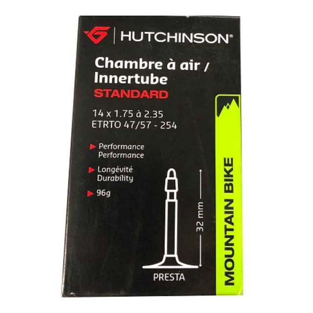 Hutchinson Standard Inner Tube 14x1.75/2.35 Presta 32mm ETRTO 47/57-254
