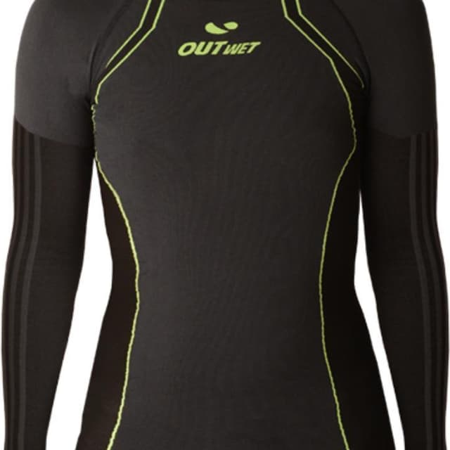 Outwet Islanda Long Sleeve Round Neck Base Layer Unisex Black L/XL