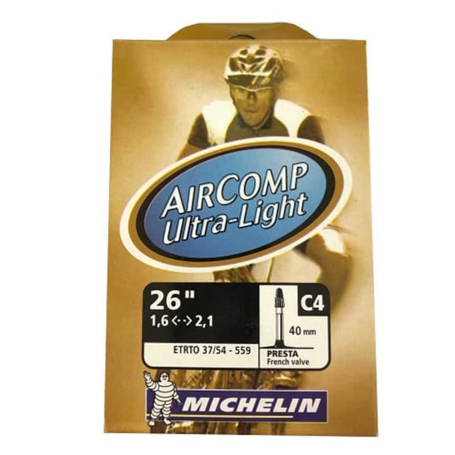 Michelin Aircomp Ultra Light C4 Inner Tube 26x1.60/2.10 Presta 40 mm - ETRTO 37/54-559