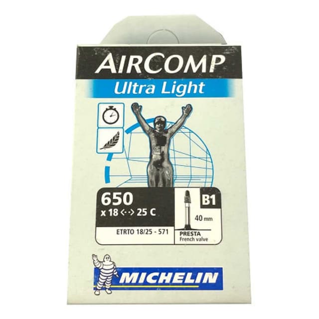Michelin Aircomp Ultra Light Inner Tube 650x18/25 Presta 40mm – ETRTO 18/25-571