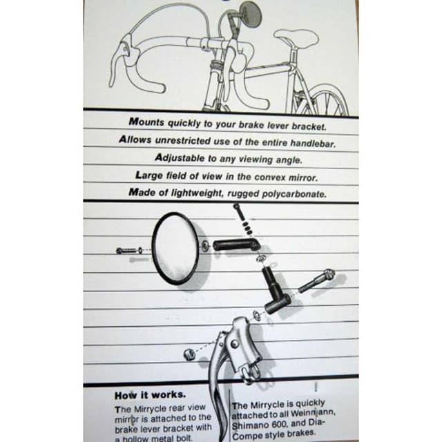 Mirrycle Bike Brake Lever Mirror