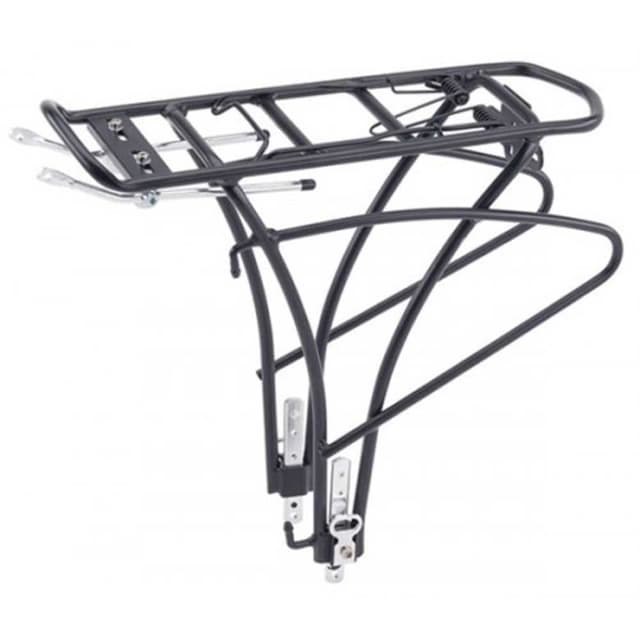 Point Rear Aluminium Bag Rack 24" 26" 28" Black