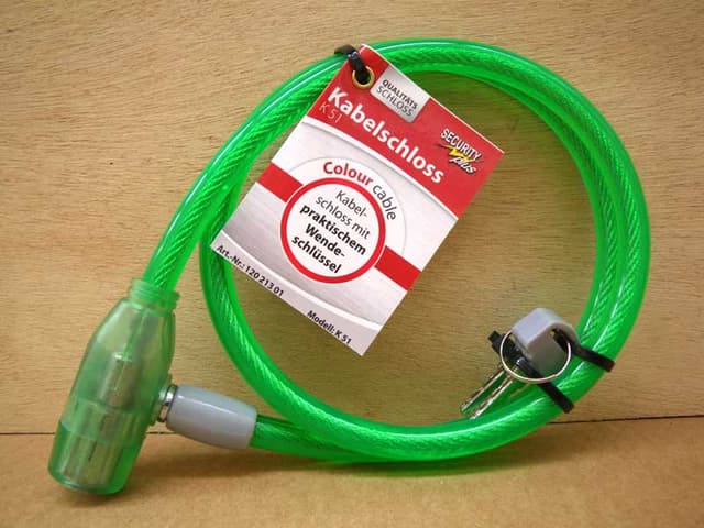 Point Cable Bike Lock 80cm Green