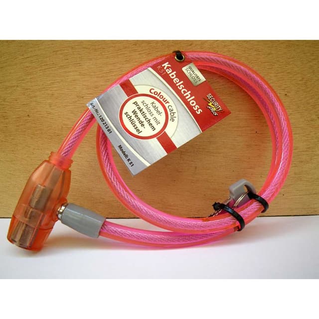 Point Cable Bike Lock 80cm Pink