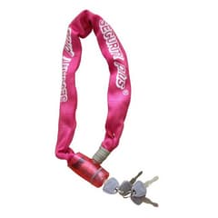 Point Chain Bike Lock 65cm Pink