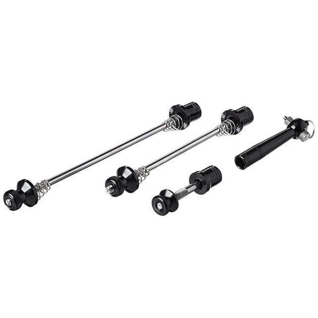 Point Security Wheel Skewers and Seatpost Bolt Black