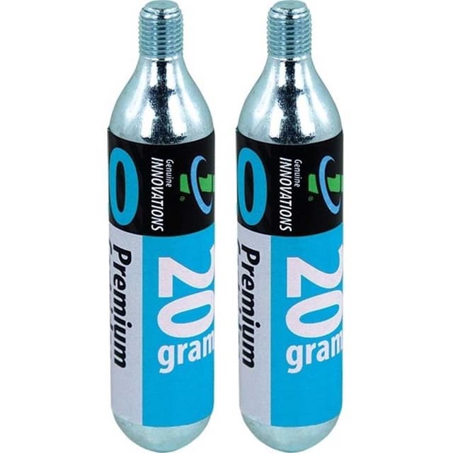 Genuine Innovations Premium CO2 Threaded Cartridges 20g Pack of 2
