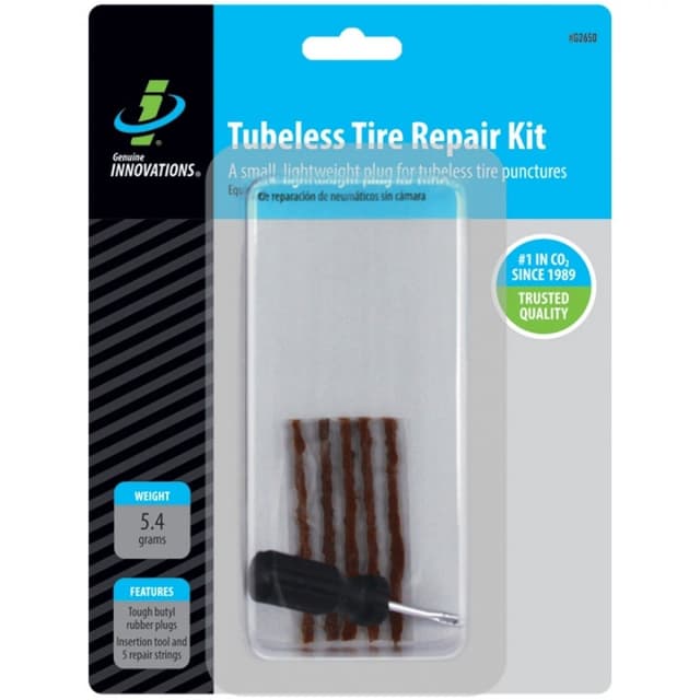 Genuine Innovations Tubeless Tyre Repair Plugs Pack of 5 with Tool