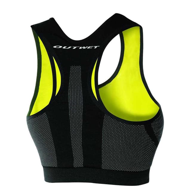 Outwet Butterfly Sports Bra Black Yellow