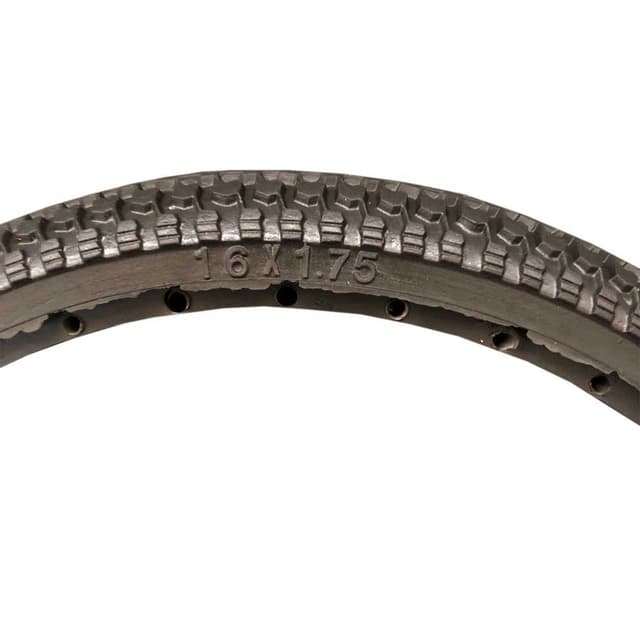 Greentyre Tornado Solid Tyre Black 16x1.75 Internal Rim Width 23-26mm ETRTO 47-305