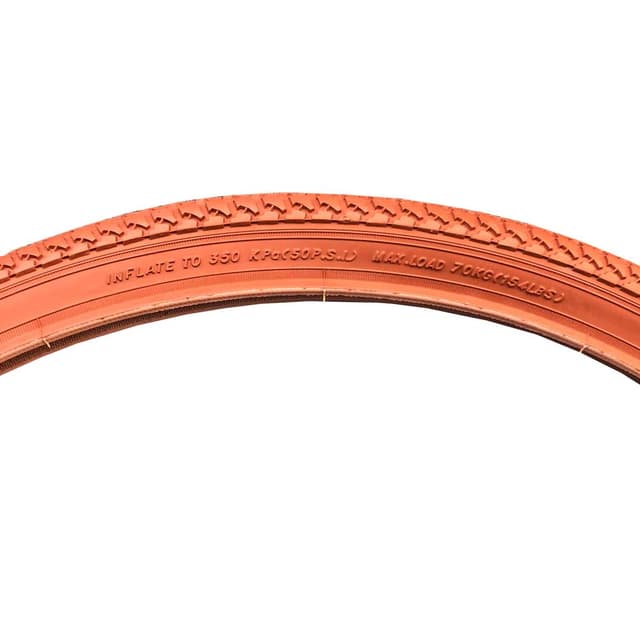 WD Vintage Rigid Tyre 26x1"1/2 650x35B Brick Red - ETRTO 40-584