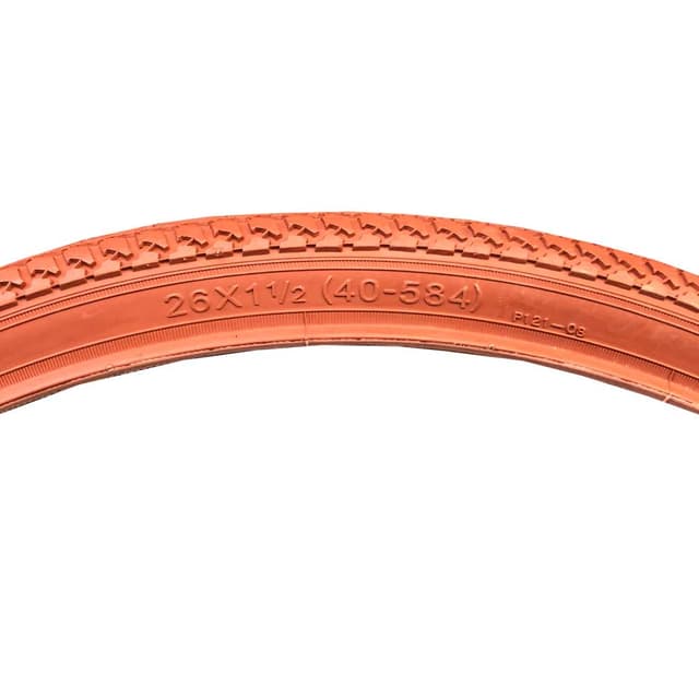 WD Vintage Rigid Tyre 26x1"1/2 650x35B Brick Red - ETRTO 40-584