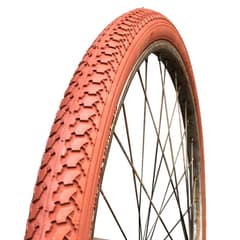 WD Vintage Rigid Tyre 26x1"1/2 650x35B Brick Red - ETRTO 40-584